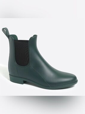 J. Crew Dark Green Chelsea Rain Boot